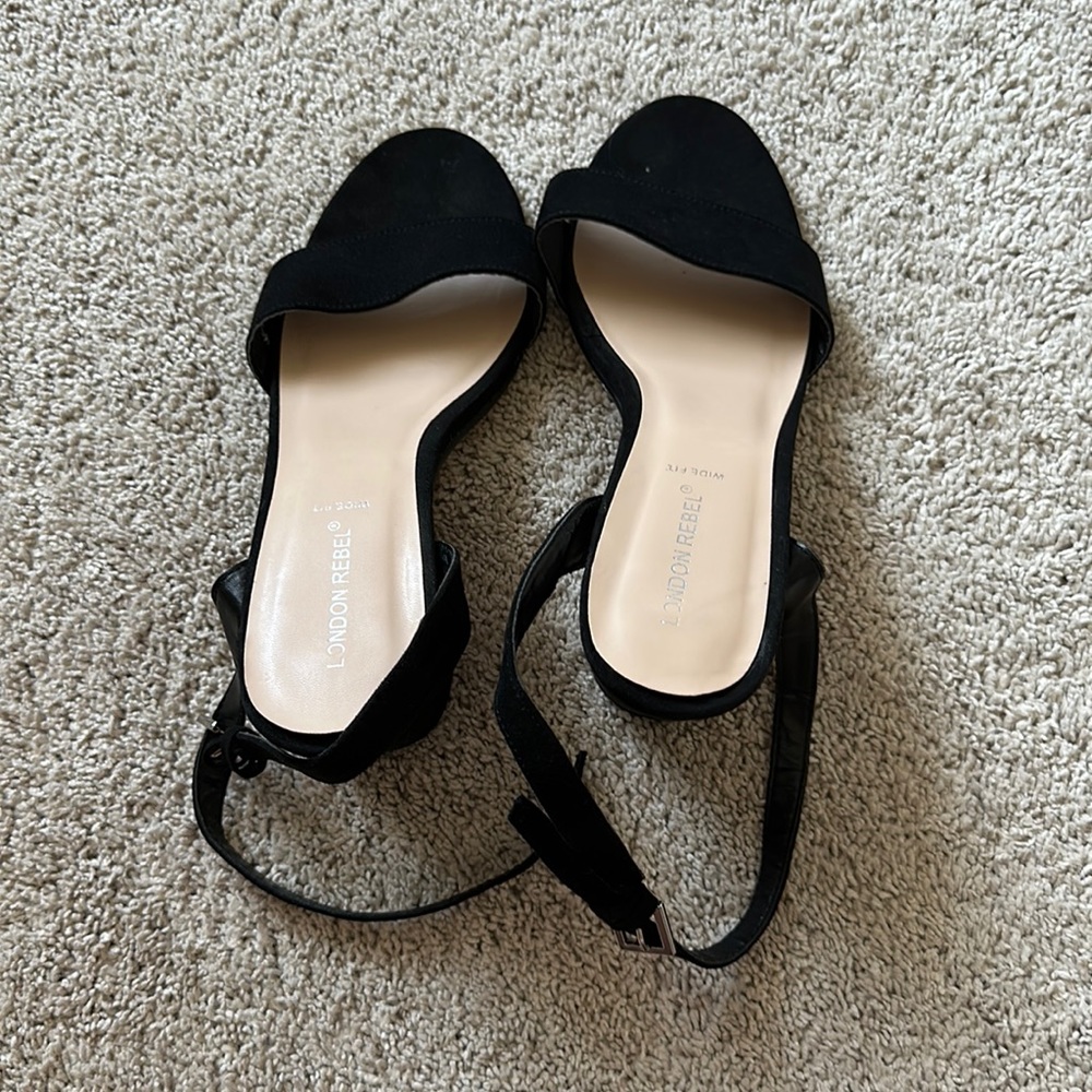 black ASOS heels